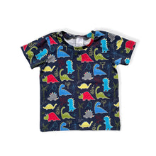 Load image into Gallery viewer, Navy Dinosaurs Baby &amp; Children&#39;s T-Shirt • READY TO SHIP • Kids • 2-3 Years •
