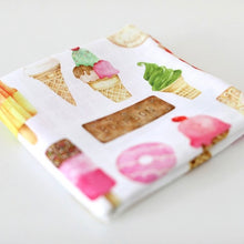 Load image into Gallery viewer, Muslin Square Cloth • Sweets • READY TO SHIP • Baby Accessories •
