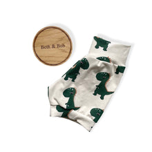 Load image into Gallery viewer, Green Dinosaurs Baby &amp; Children&#39;s Cuffed Shorts • ORGANIC • READY TO SHIP •
