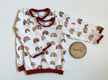 Load image into Gallery viewer, Autumn Rainbows Baby &amp; Children&#39;s Cuffed Top • ORGANIC • MADE TO ORDER •
