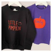 Load image into Gallery viewer, Personalised Pumpkin Baby &amp; Children&#39;s T-Shirt • MADE TO ORDER • Kids •
