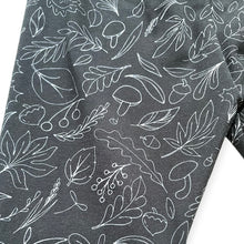 Load image into Gallery viewer, Black &amp; Grey Monochrome Leaves Baby &amp; Children&#39;s Leggings • READY TO SHIP • Kids •
