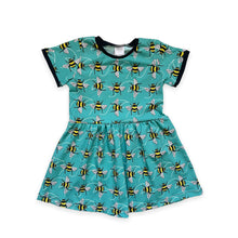 Load image into Gallery viewer, Blue Bees Baby &amp; Children&#39;s Twirl Dress • ORGANIC • MADE TO ORDER • Kids Dress •
