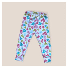 Load image into Gallery viewer, Pastel Hearts Baby &amp; Children&#39;s Leggings • READY TO SHIP • Kids •
