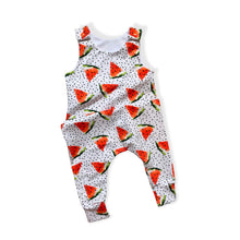 Load image into Gallery viewer, White Watermelons Baby &amp; Children&#39;s Romper • MADE TO ORDER • Kids Romper •
