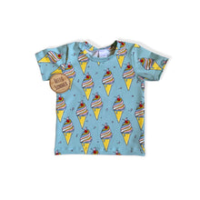 Load image into Gallery viewer, Blue Ice Creams Baby &amp; Children&#39;s T-Shirt • Organic • READY TO SHIP •
