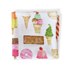 Load image into Gallery viewer, Muslin Square Cloth • Sweets • READY TO SHIP • Baby Accessories •
