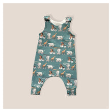 Load image into Gallery viewer, Animal Train Baby &amp; Children&#39;s Romper • MADE TO ORDER • Kids Romper •
