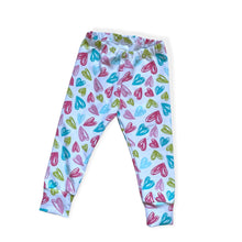 Load image into Gallery viewer, Pastel Hearts Baby &amp; Children&#39;s Leggings • READY TO SHIP • Kids •
