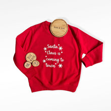 Load image into Gallery viewer, Santa Claus is Coming to Town Baby &amp; Children&#39;s Sweatshirt • MADE TO ORDER • Kids •
