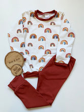 Load image into Gallery viewer, Autumn Rainbows Baby &amp; Children&#39;s Cuffed Top • ORGANIC • MADE TO ORDER •
