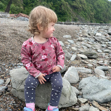 Load image into Gallery viewer, Pink Roses Baby &amp; Children&#39;s Jumper • MADE TO ORDER • Kids Jumper •
