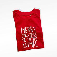 Load image into Gallery viewer, Merry Christmas Ya Filthy Animal Baby &amp; Children&#39;s T-Shirt • MADE TO ORDER •Kids •
