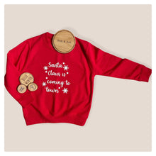 Load image into Gallery viewer, Santa Claus is Coming to Town Baby &amp; Children&#39;s Sweatshirt • MADE TO ORDER • Kids •
