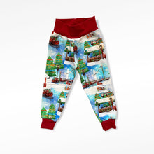 Load image into Gallery viewer, Christmas Trains Baby &amp; Children&#39;s Lightweight Joggers • MADE TO ORDER • Kids Joggers •
