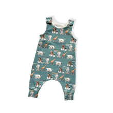 Load image into Gallery viewer, Animal Train Baby &amp; Children&#39;s Romper • MADE TO ORDER • Kids Romper •
